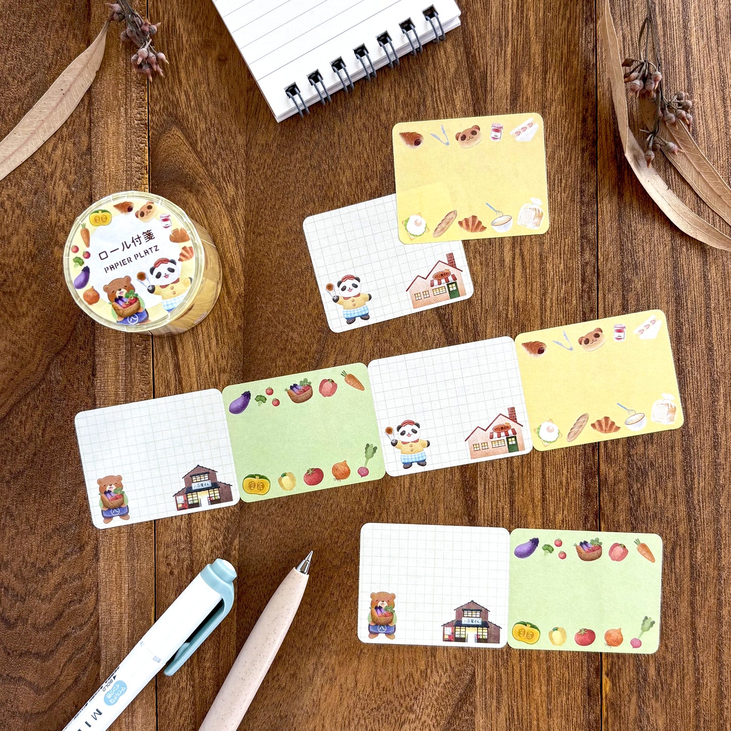 NATSUNOKA / Roll Sticky Note - Animal Shop