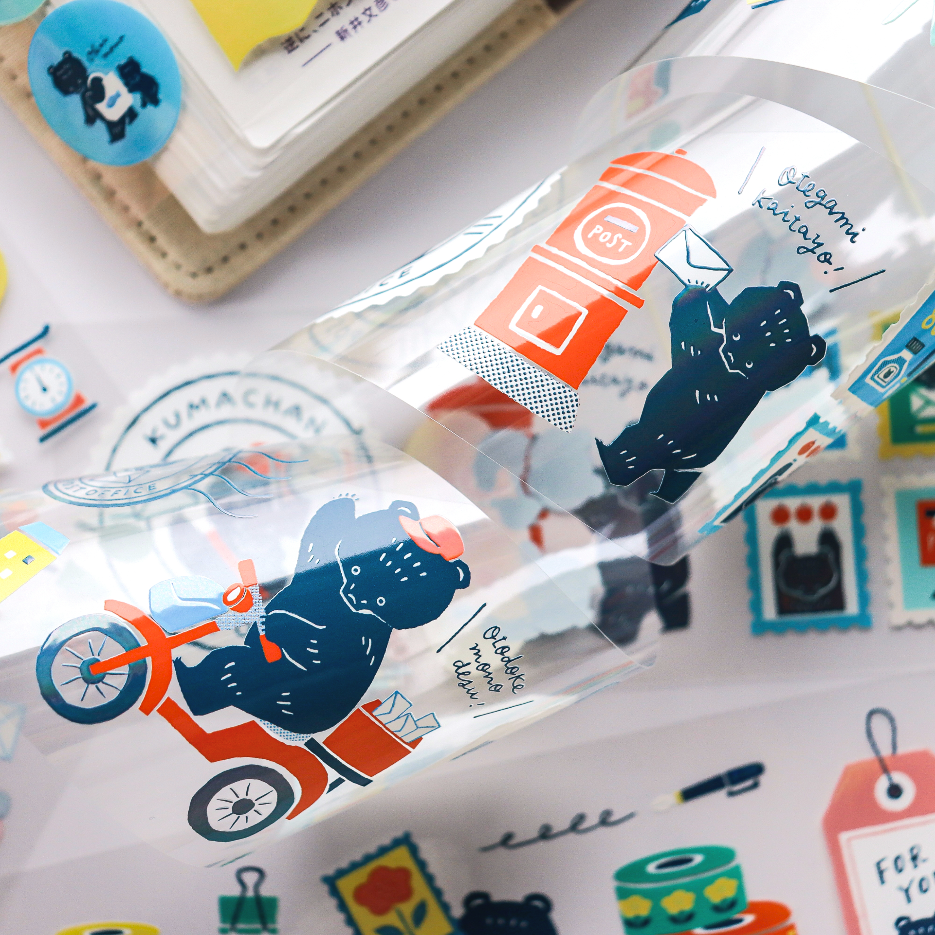 Mokuji / Foil-stamped Clear Roll Stickers