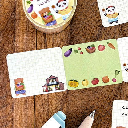 NATSUNOKA / Roll Sticky Note - Animal Shop