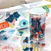 Mokuji / Foil-stamped Clear Roll Stickers
