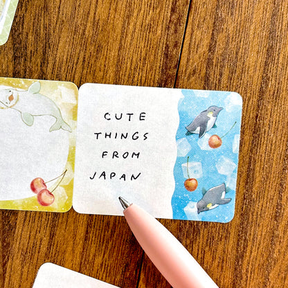 NATSUNOKA / Roll Sticky Note - Animal Soda