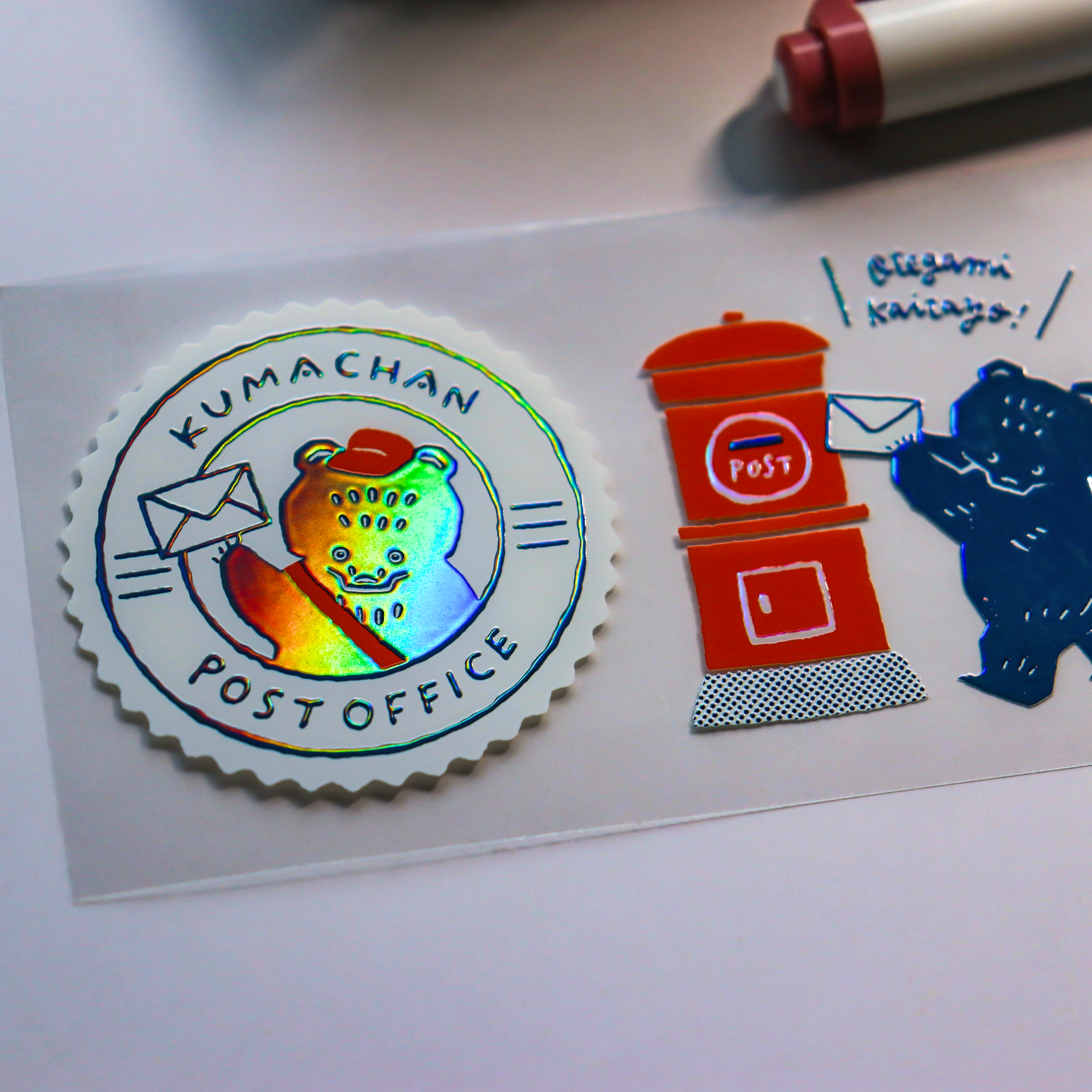 Mokuji / Foil-stamped Clear Roll Stickers