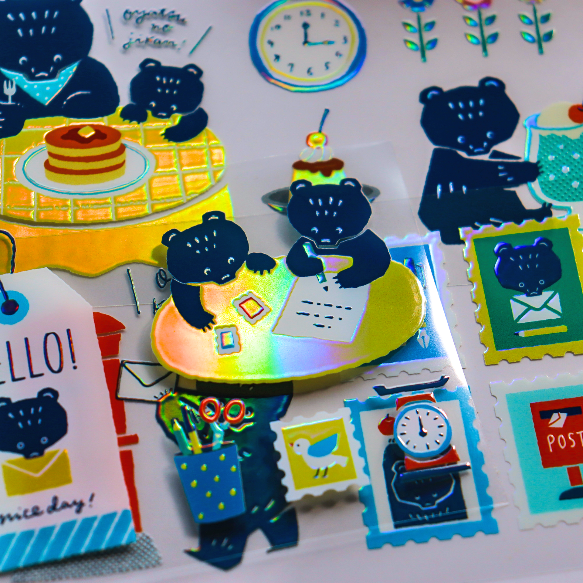 Mokuji / Foil-stamped Clear Roll Stickers