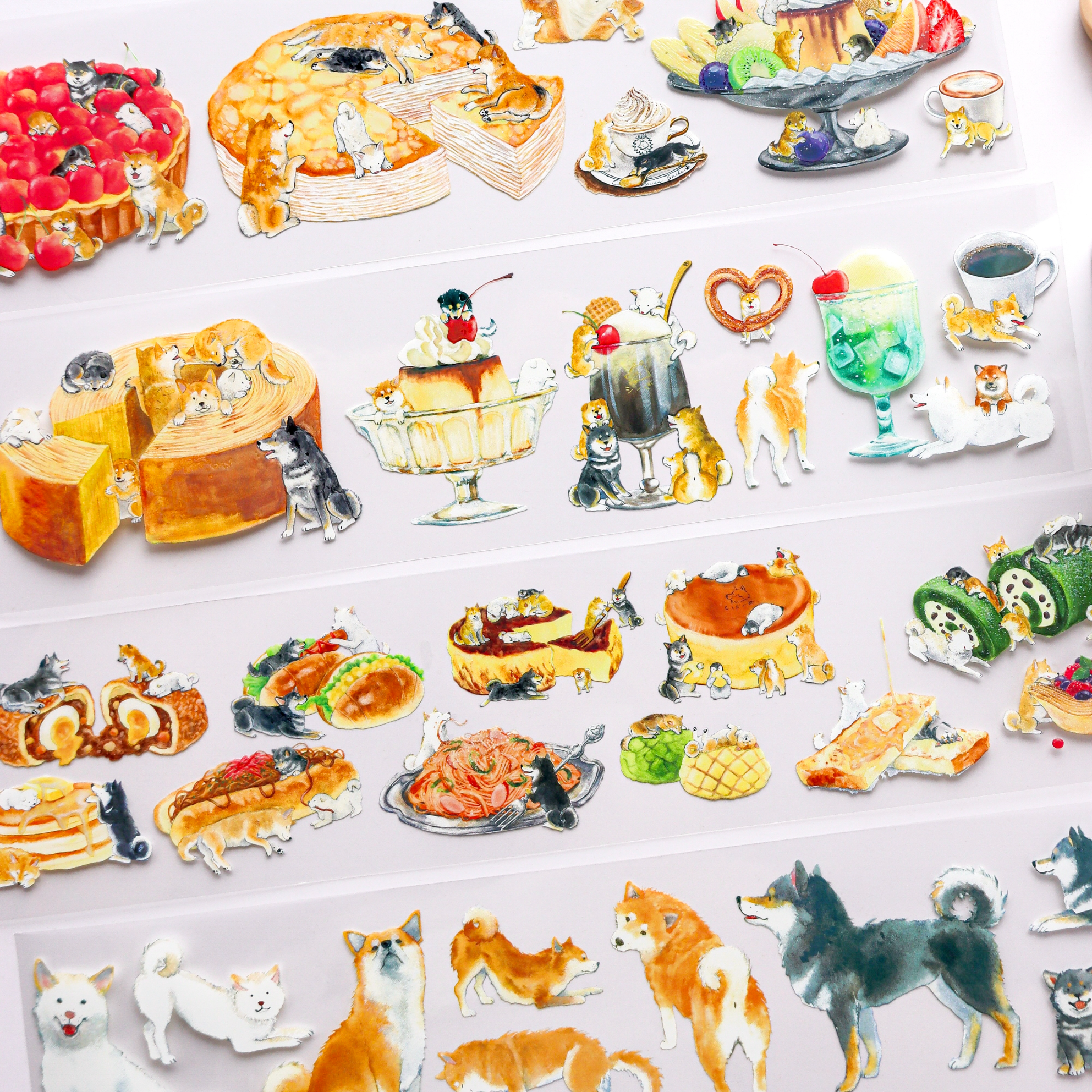 Natsuka Murata / Foil-stamped Clear Roll Stickers