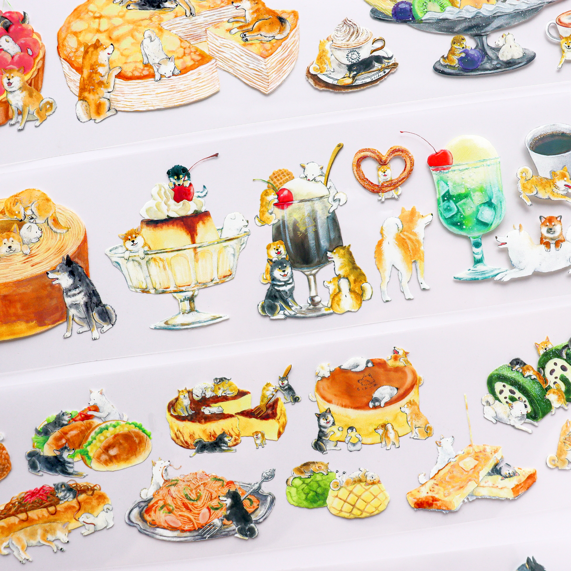 Natsuka Murata / Foil-stamped Clear Roll Stickers