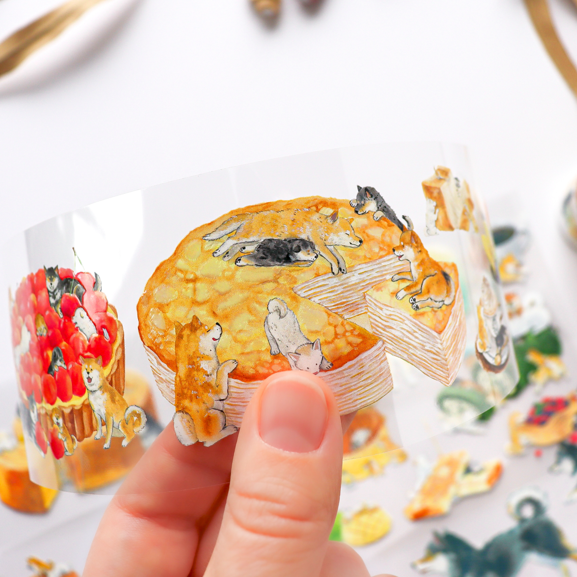 Natsuka Murata / Foil-stamped Clear Roll Stickers