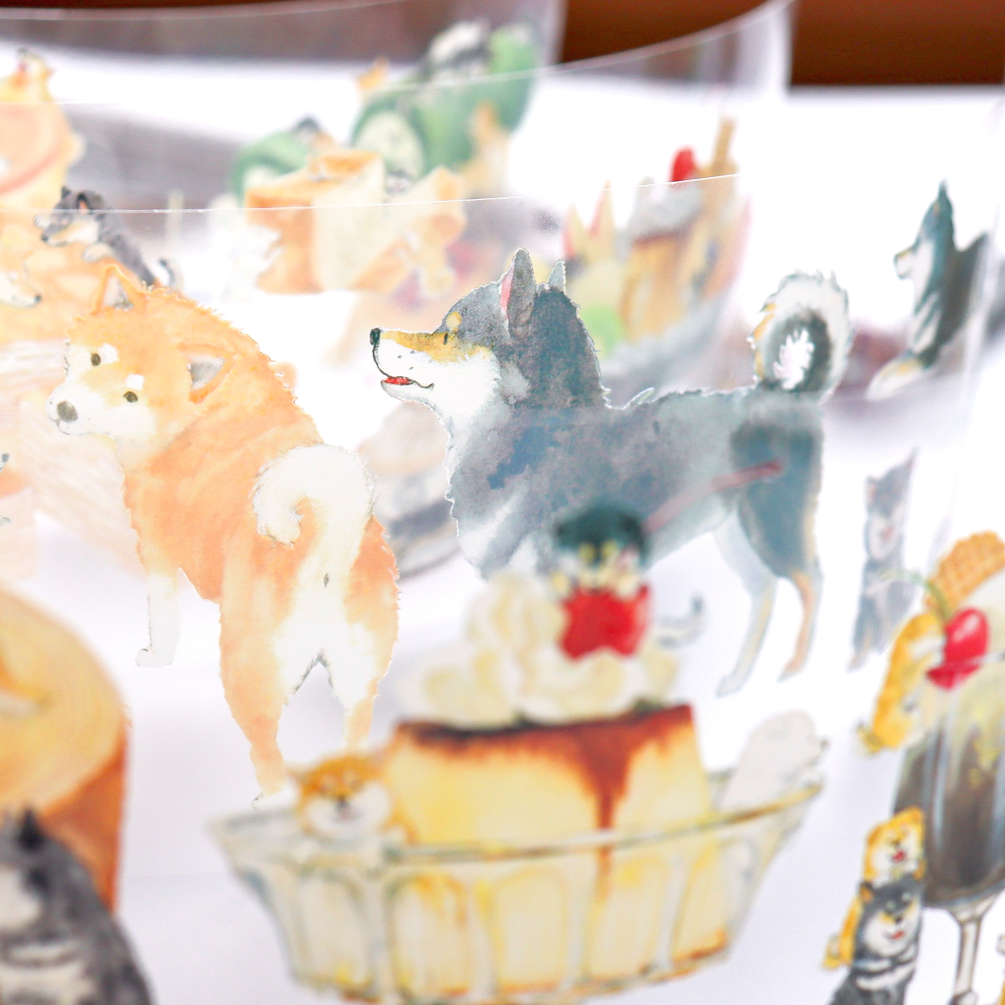 Natsuka Murata / Foil-stamped Clear Roll Stickers