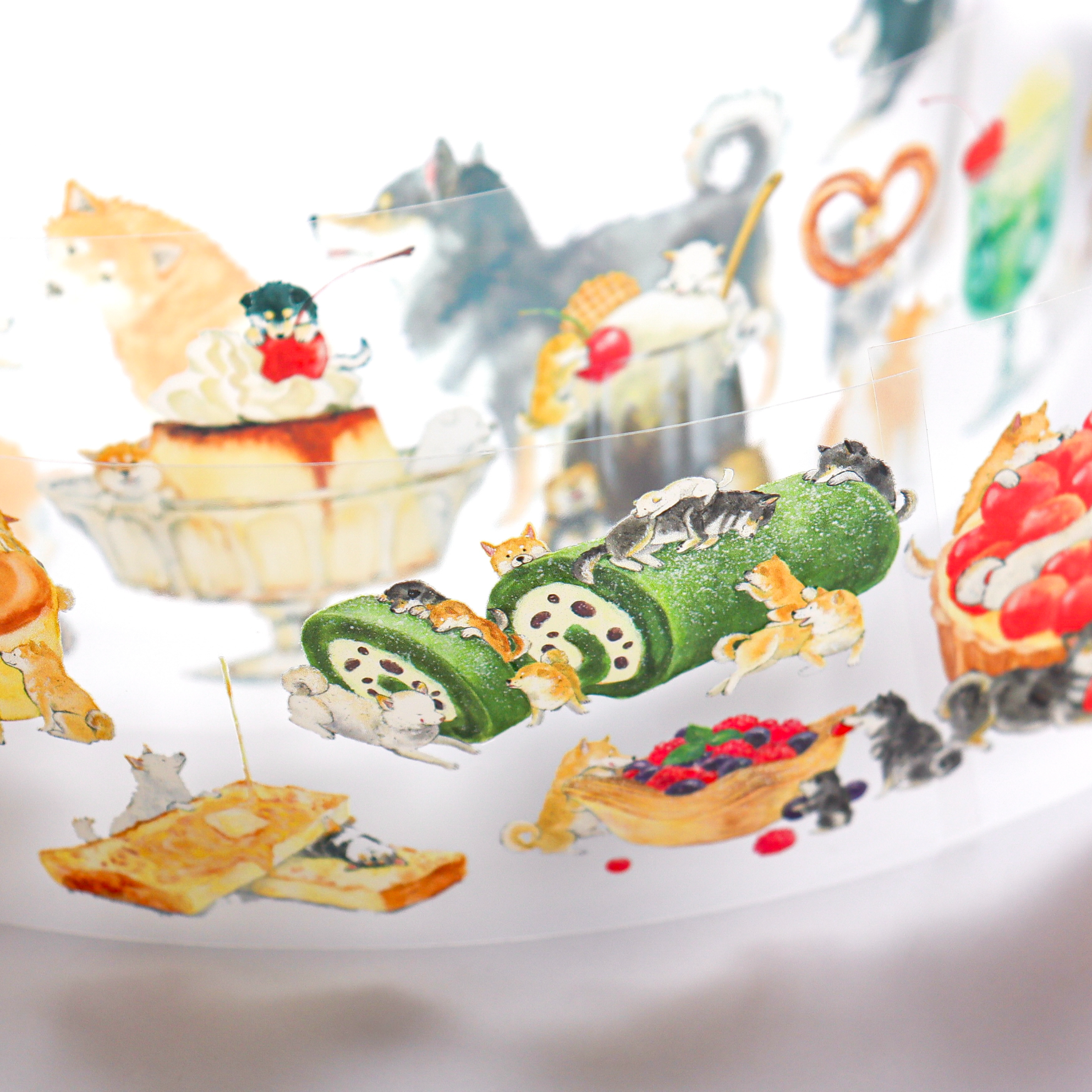 Natsuka Murata / Foil-stamped Clear Roll Stickers