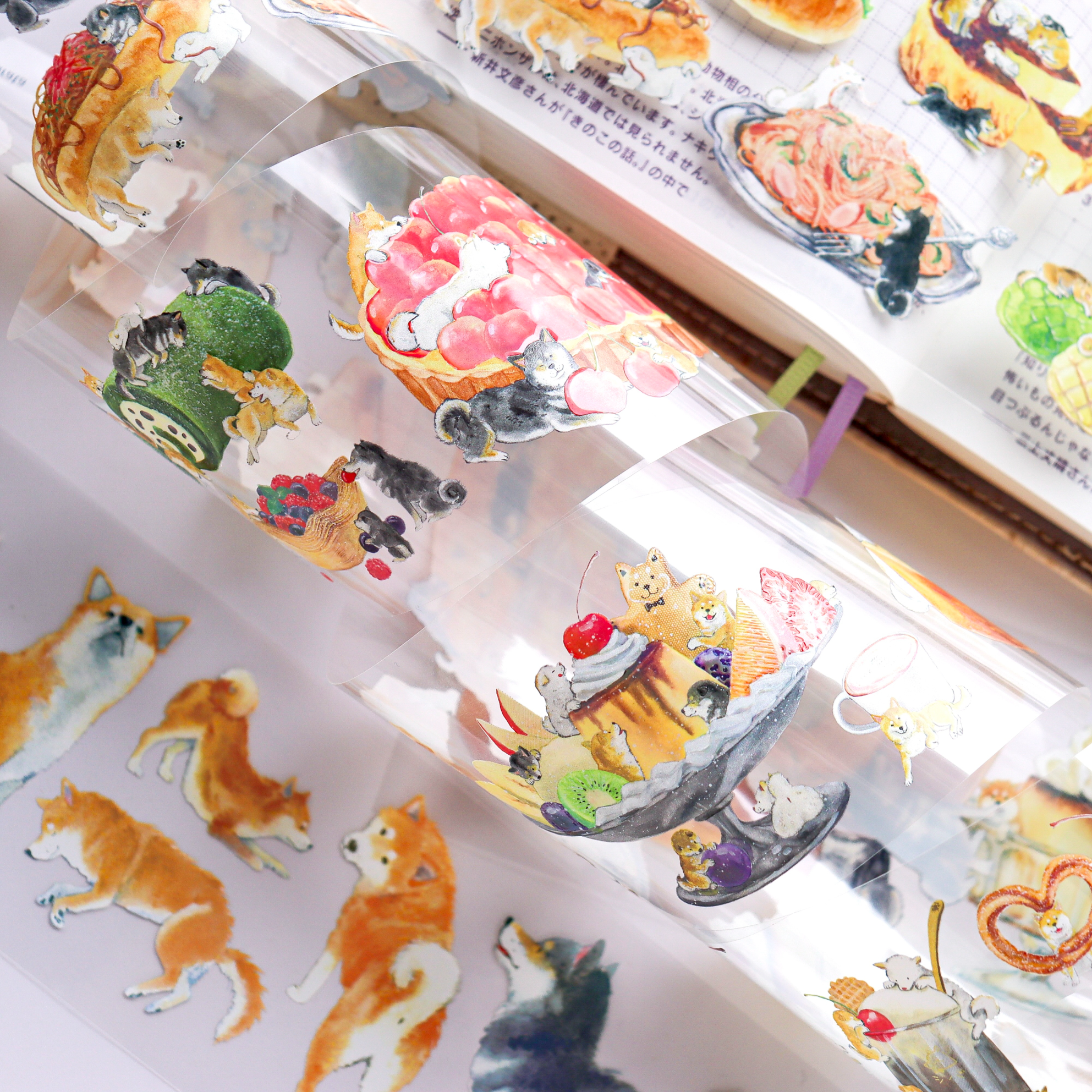 Natsuka Murata / Foil-stamped Clear Roll Stickers