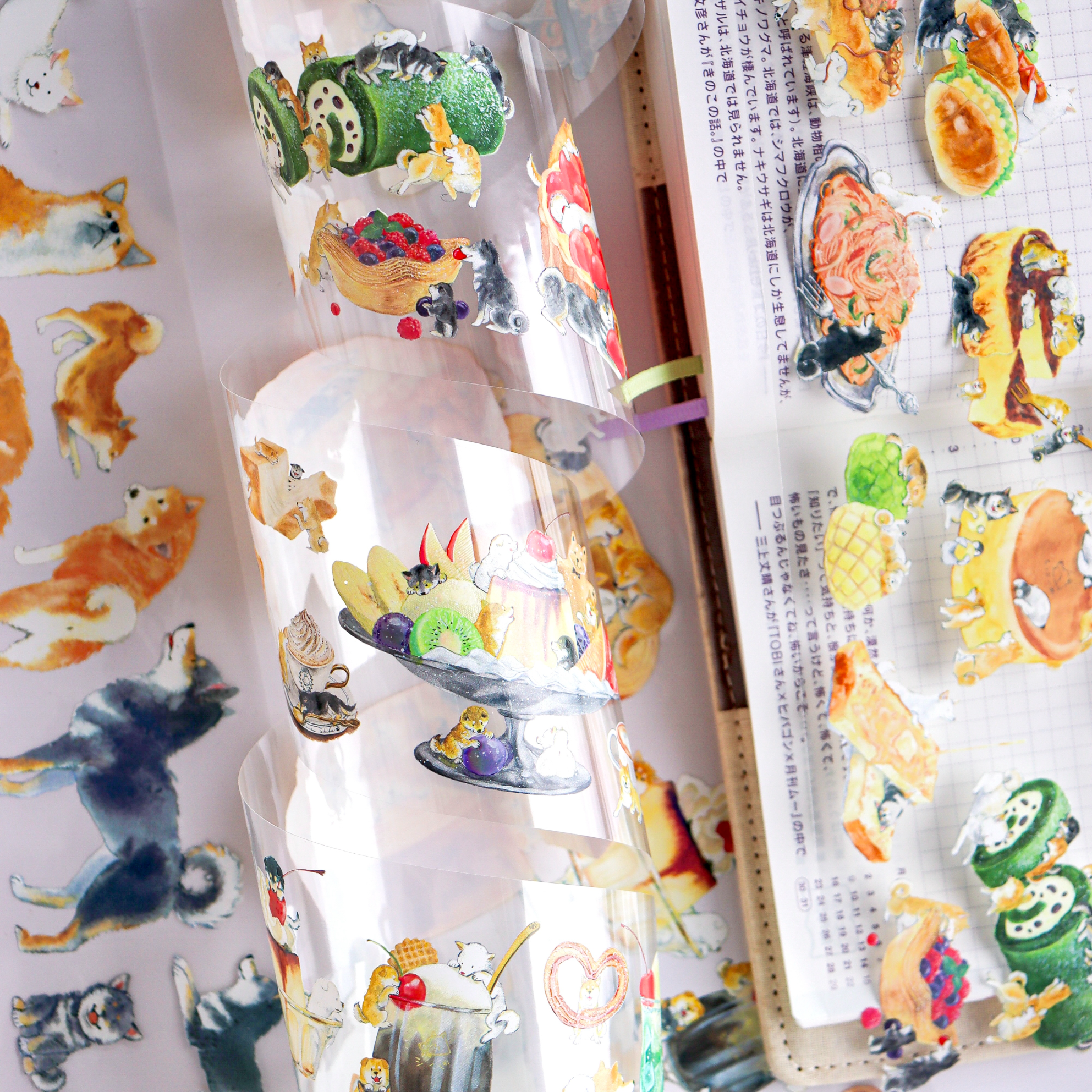 Natsuka Murata / Foil-stamped Clear Roll Stickers