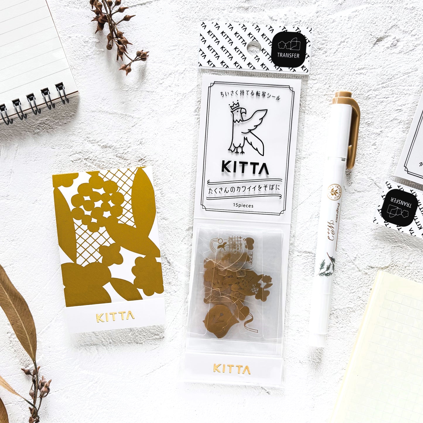 KITTA Shiny Flake Stickers - Flower Song