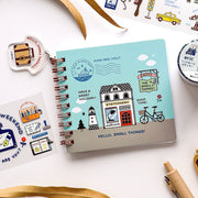eric / Handy Square Notebook with Acrylic Charm