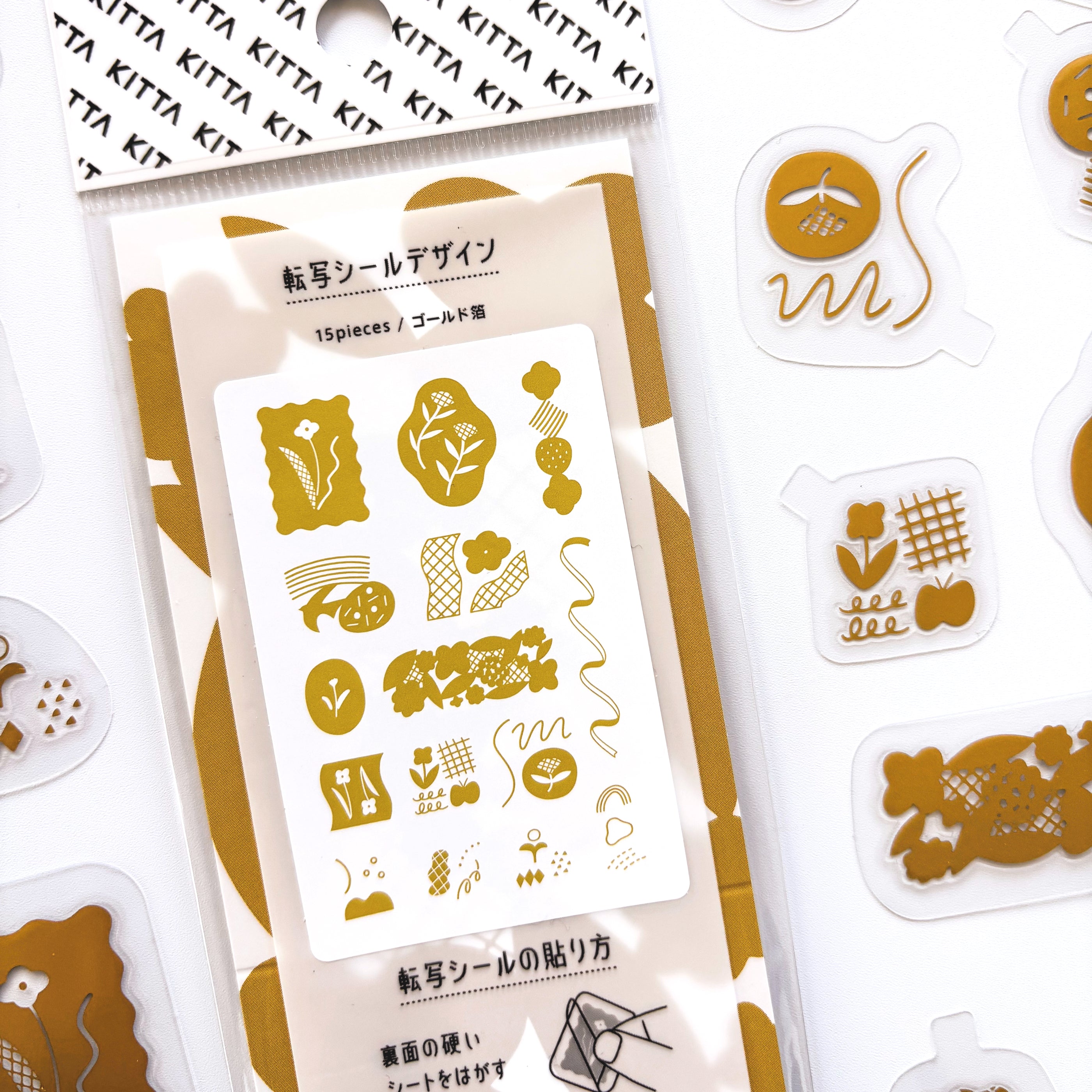 KITTA Shiny Flake Stickers - Flower Song