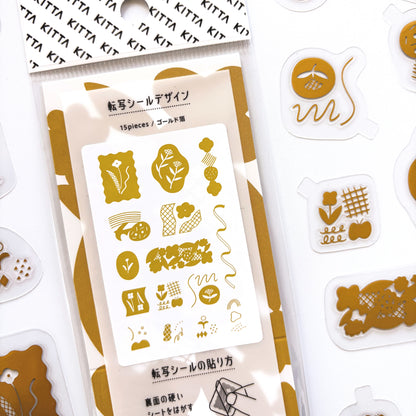 KITTA Shiny Flake Stickers - Flower Song