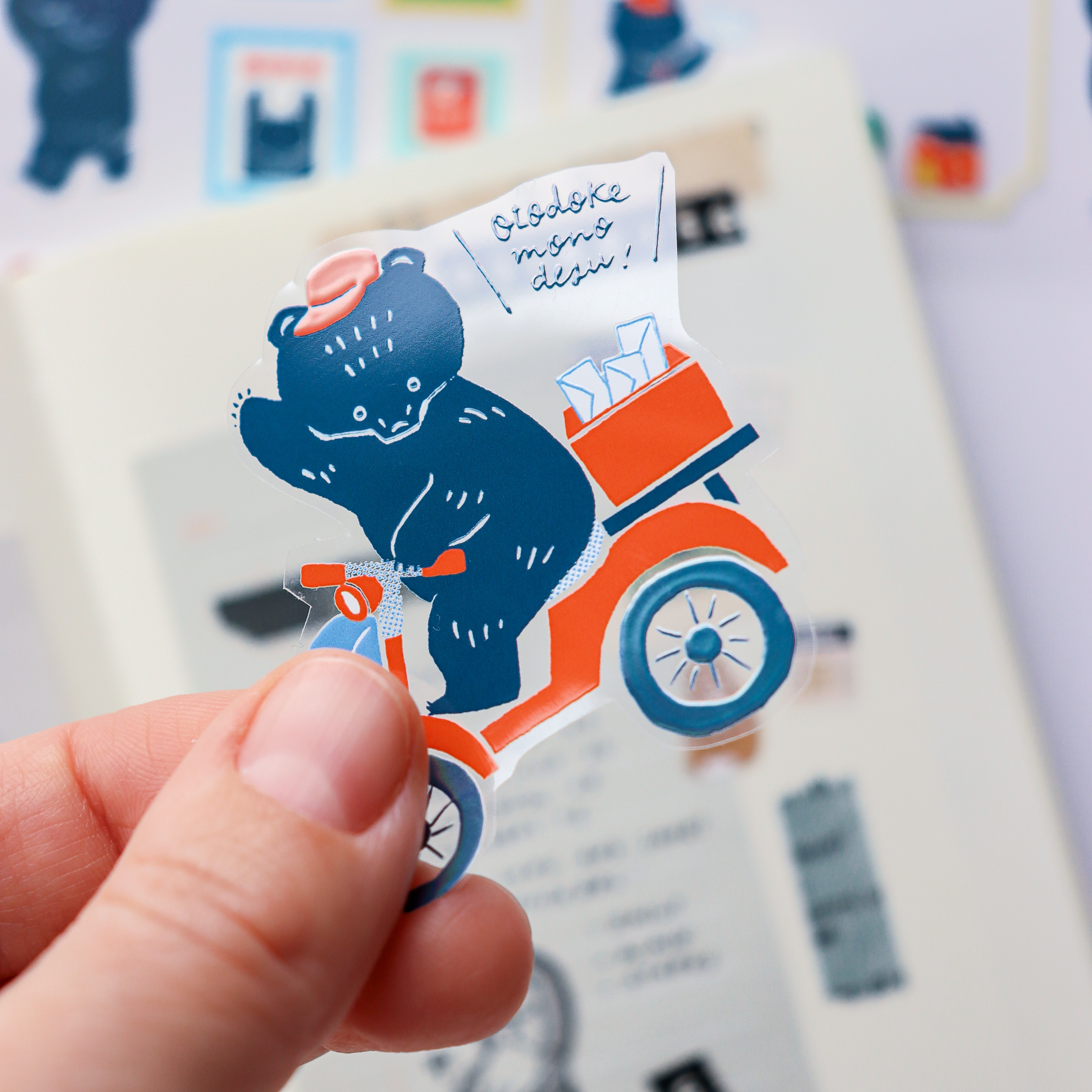 Mokuji / Foil-stamped Clear Roll Stickers