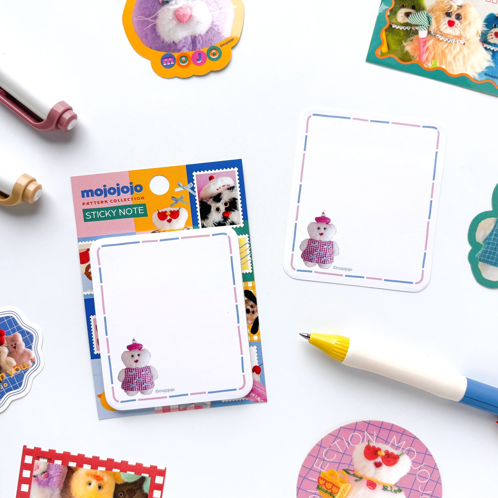 Mojojojo / Sticky Note (blue & pink)