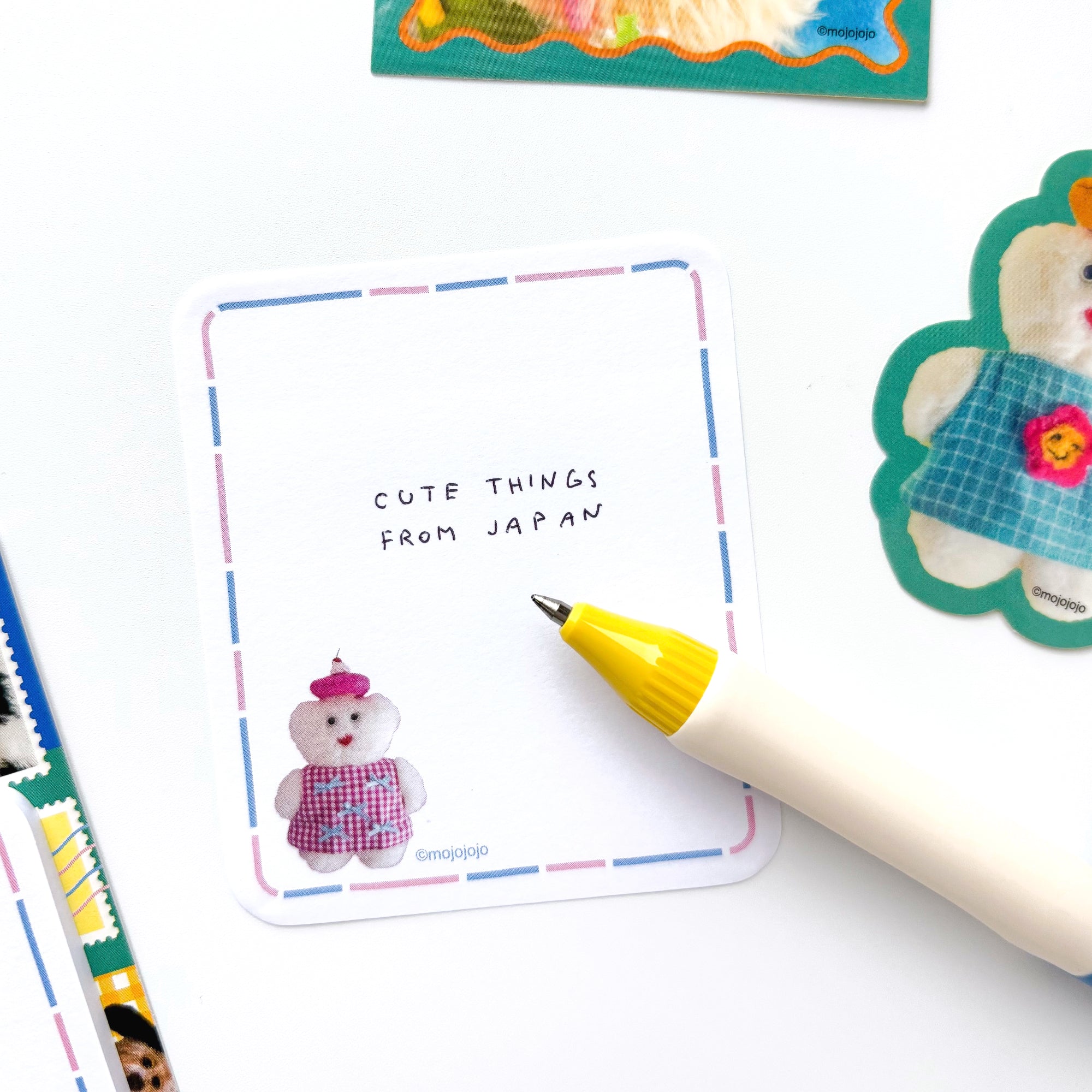 Mojojojo / Sticky Note (blue & pink)