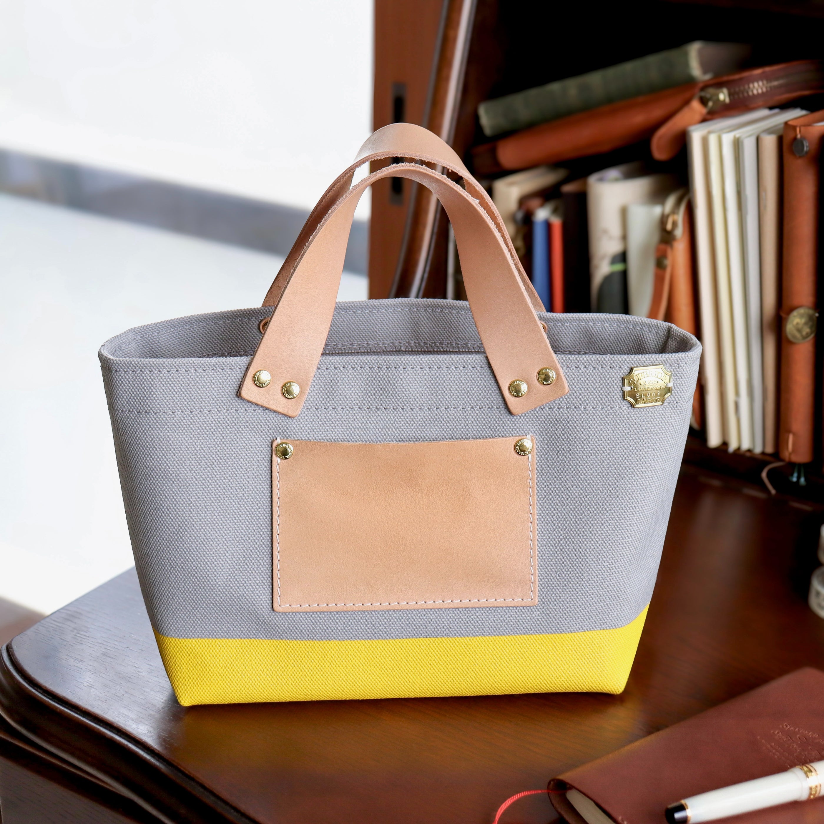 未使用 THE SUPERIOR LABOR エンジニア ショルダーバッグ The Superior Labor / Special Engineer Bag Petite - Gray x Yellow