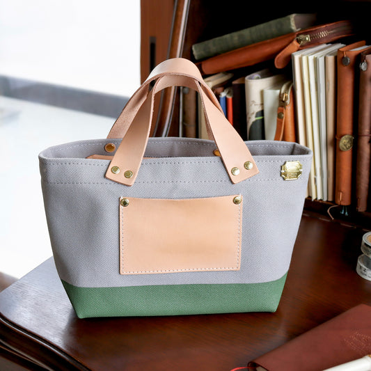 The Superior Labor / Special Engineer Bag Petite - Gray x Moss Green