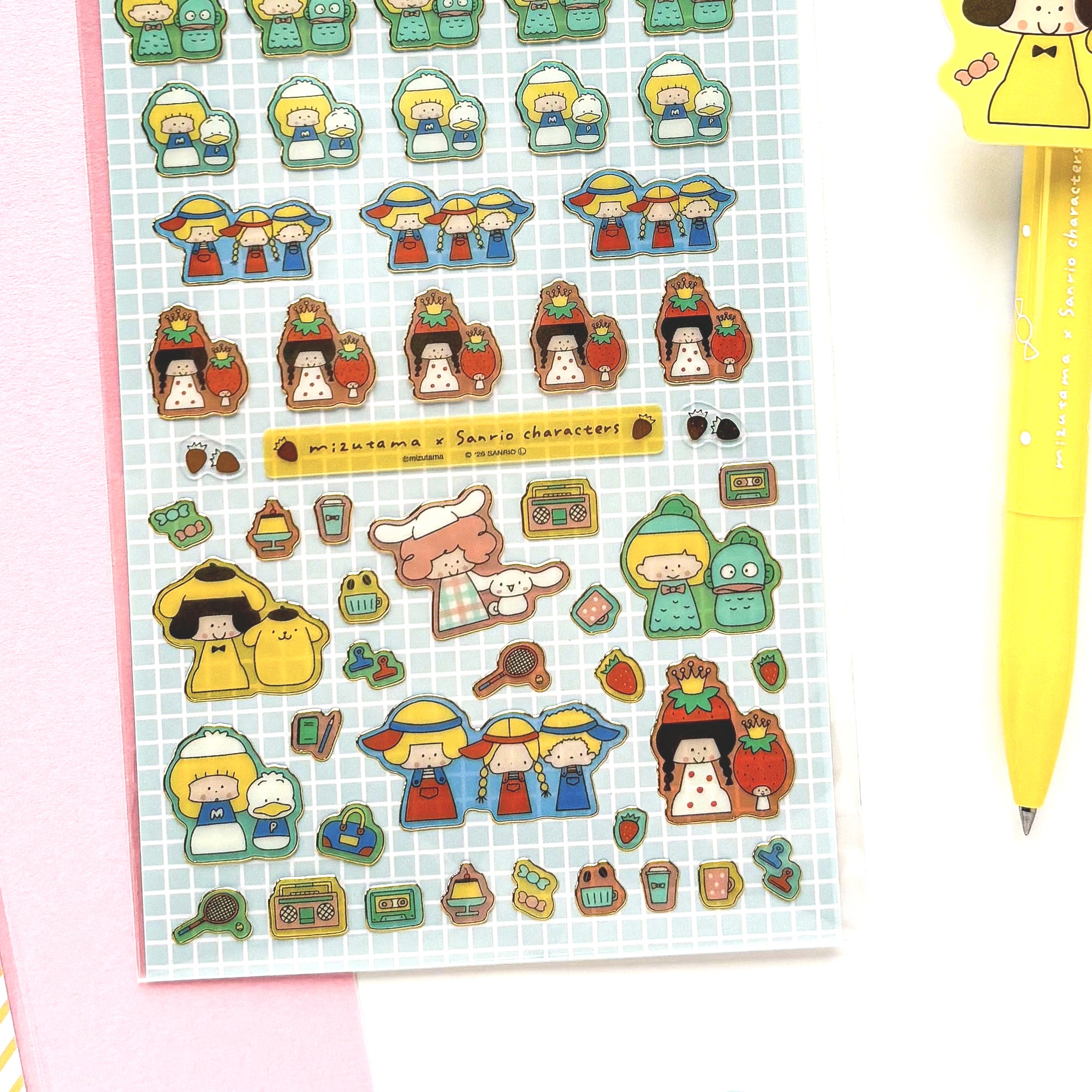 [Limited Edition] mizutama / Gold-foil Clear Stickers