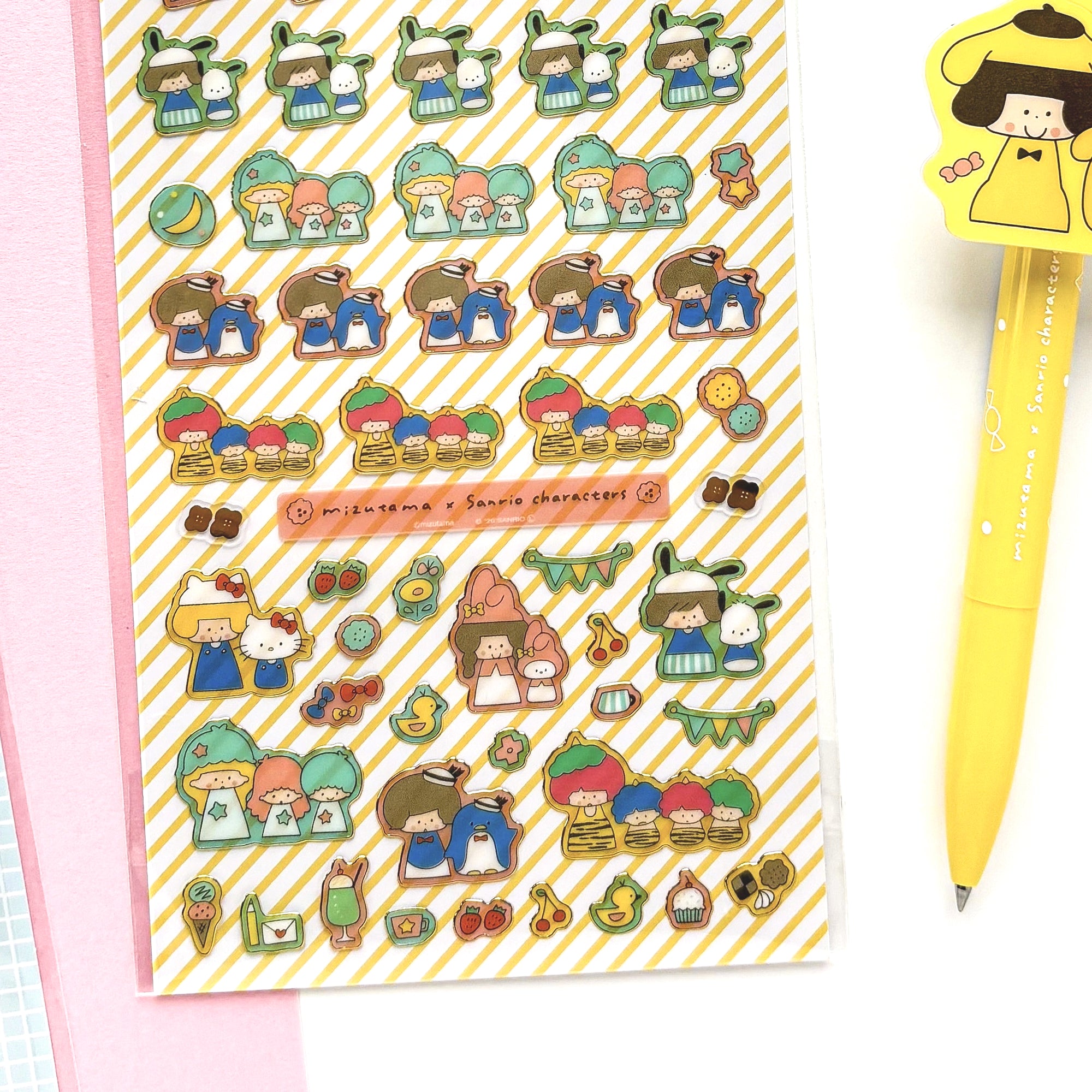 [Limited Edition] mizutama / Gold-foil Clear Stickers