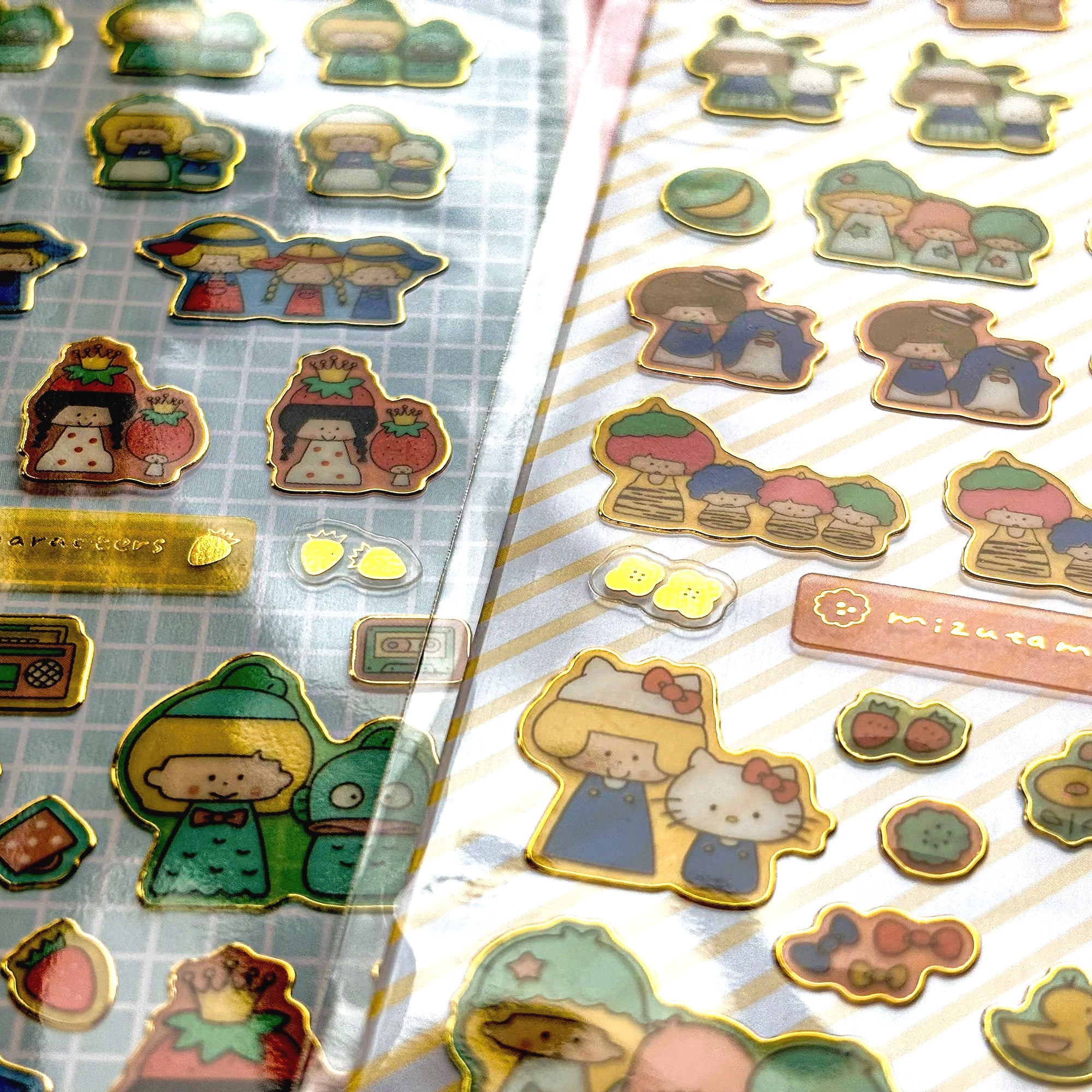 [Limited Edition] mizutama / Gold-foil Clear Stickers