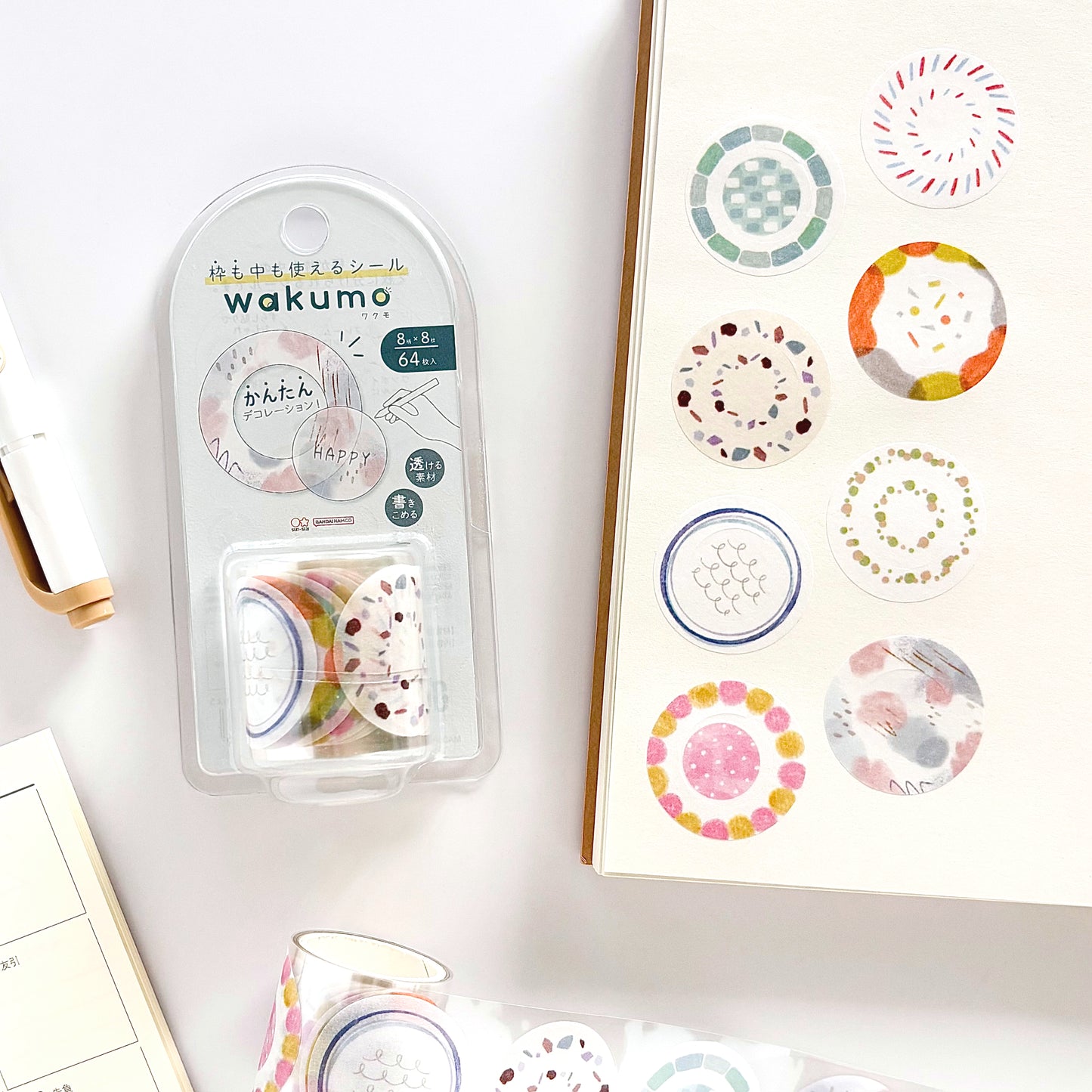 Wakumo Frame Stickers - Circle (Pattern)