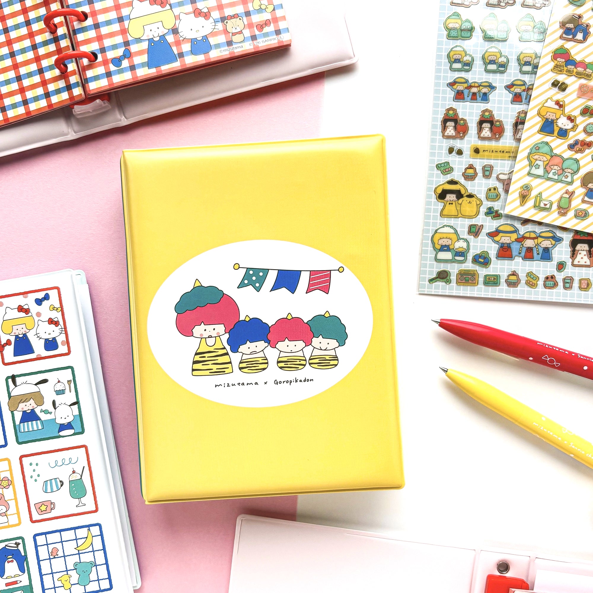 [Limited Edition] mizutama / Sticker Storage File (yellow)