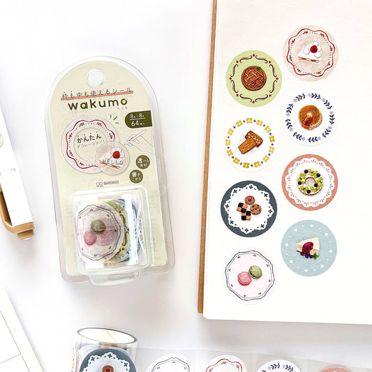Wakumo Frame Stickers - Circle (Sweets)