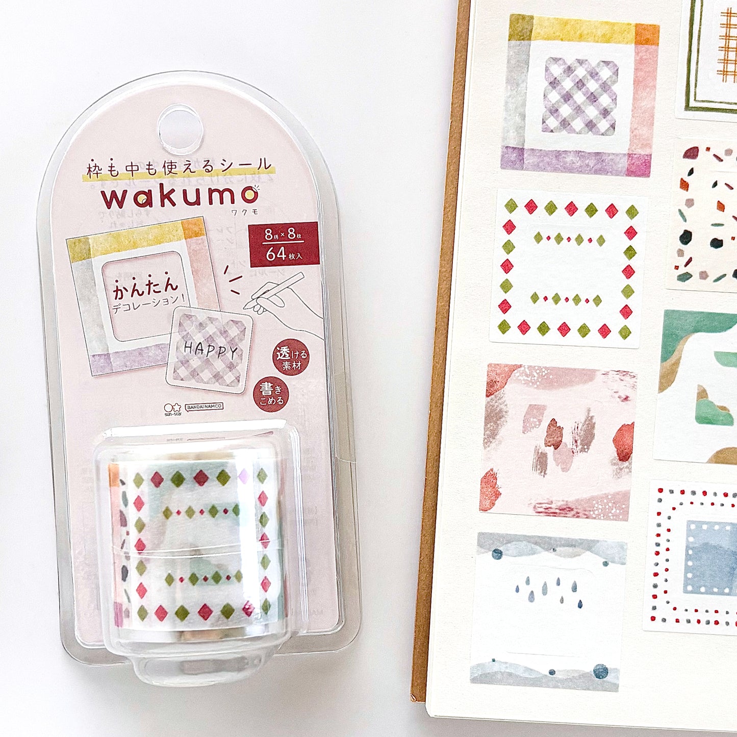 Wakumo Frame Stickers - Square (Pattern)