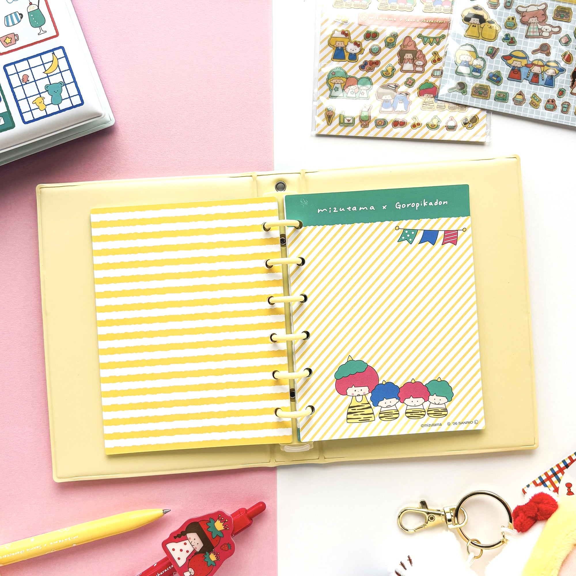 [Limited Edition] mizutama / Sticker Storage File (yellow)