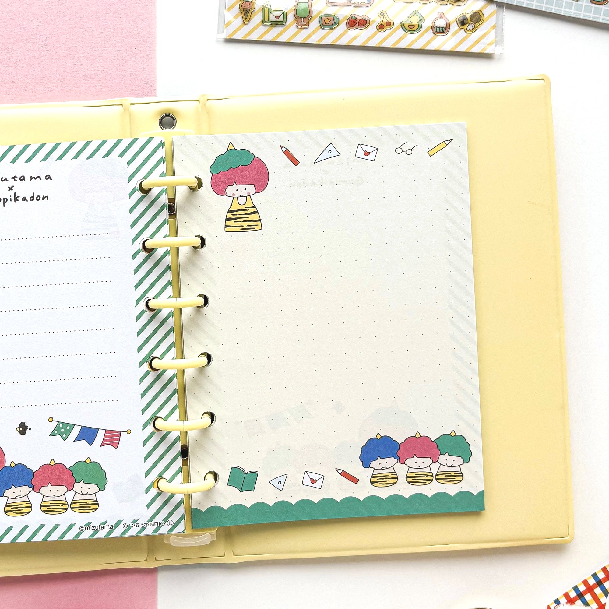 [Limited Edition] mizutama / Sticker Storage File (yellow)