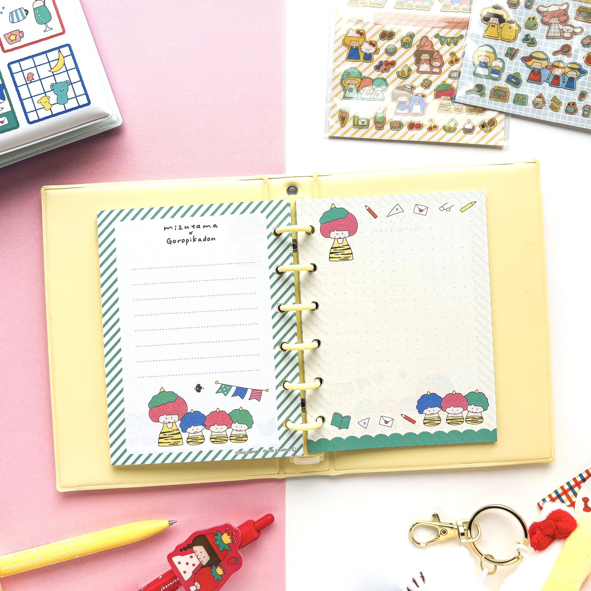 [Limited Edition] mizutama / Sticker Storage File (yellow)