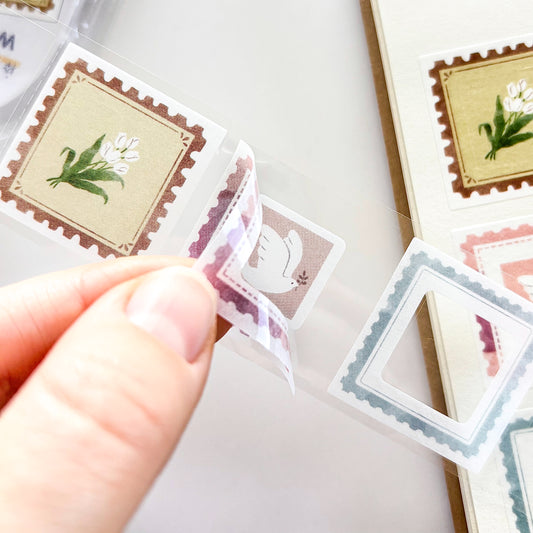 Wakumo Frame Stickers - Square (Postage Stamp)