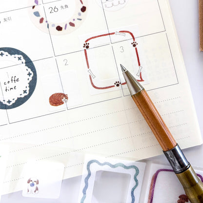 Wakumo Frame Stickers - Square (Word Balloon and Animal)