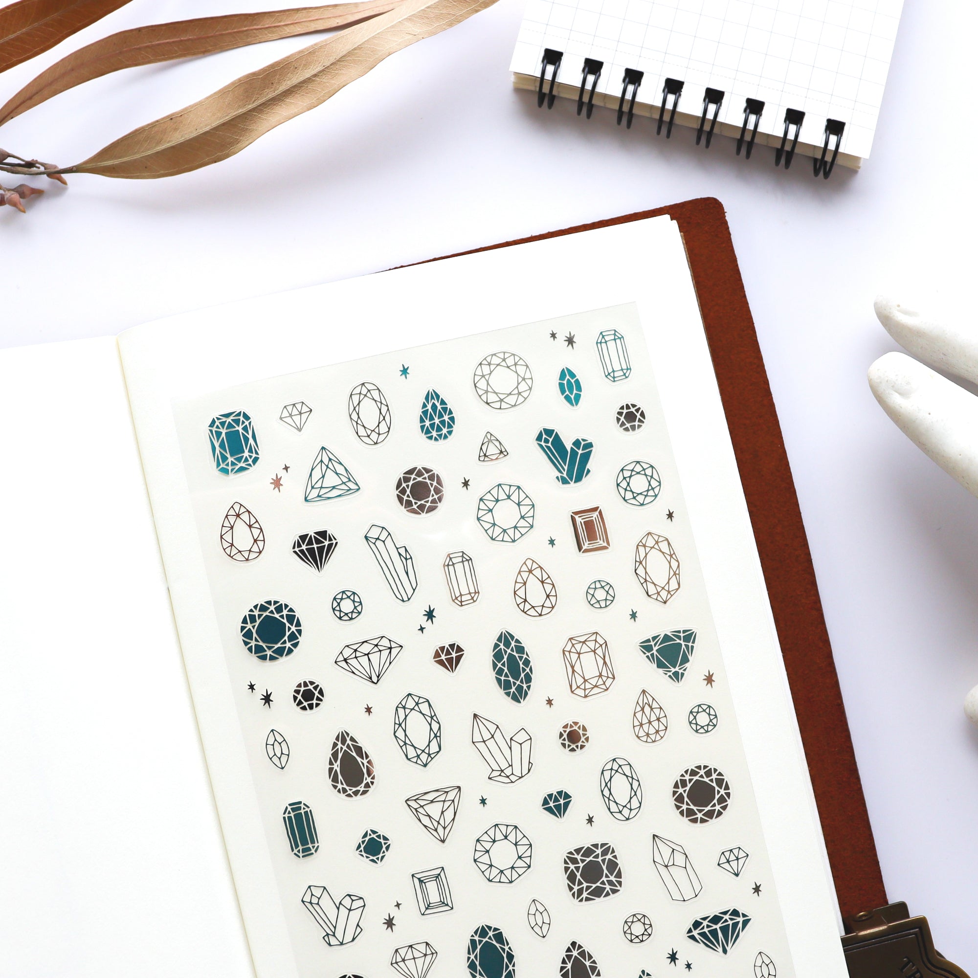 Clear Shiny Stickers - Jewel