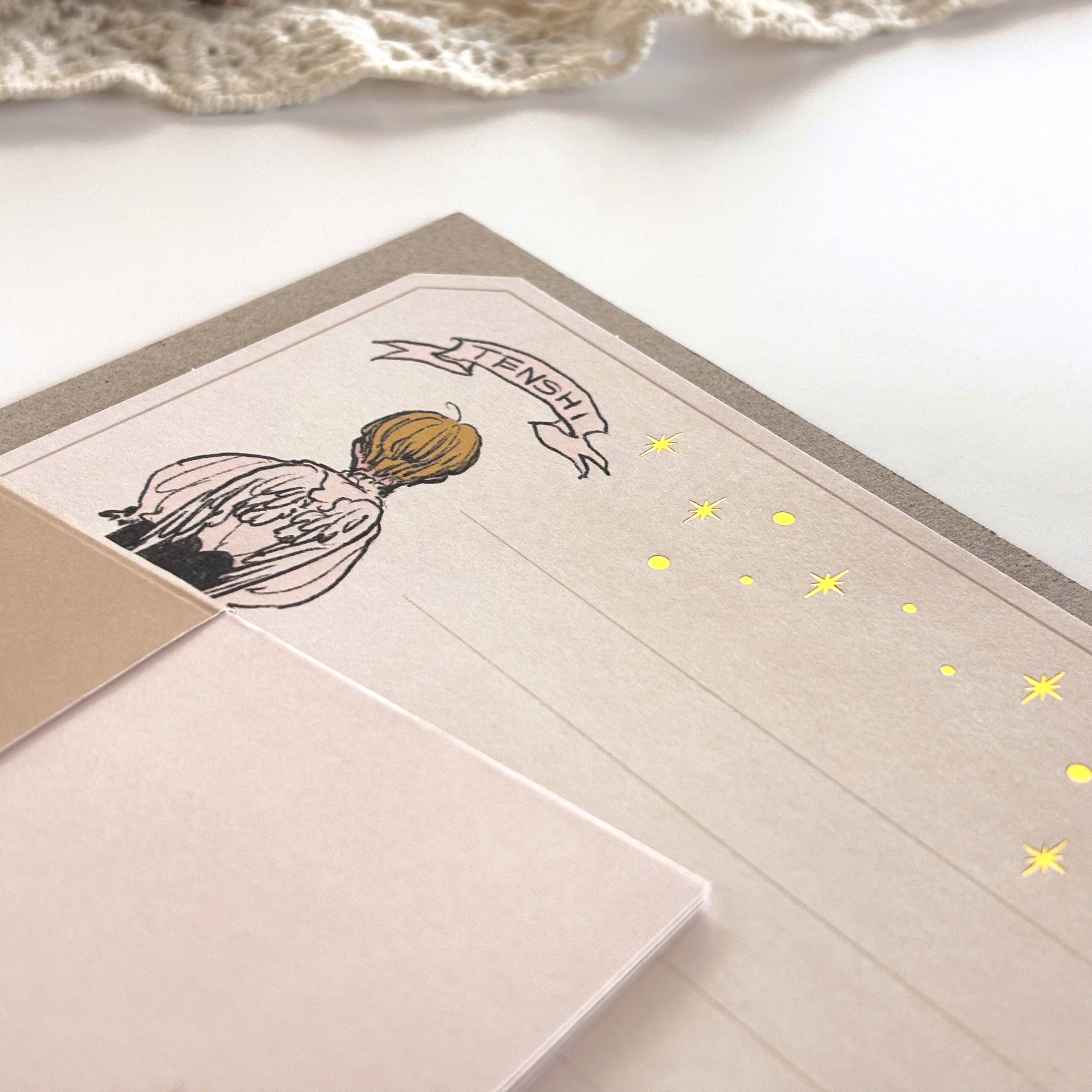 Rei Kurahashi / Foil-Stamped Letter Set - Angel