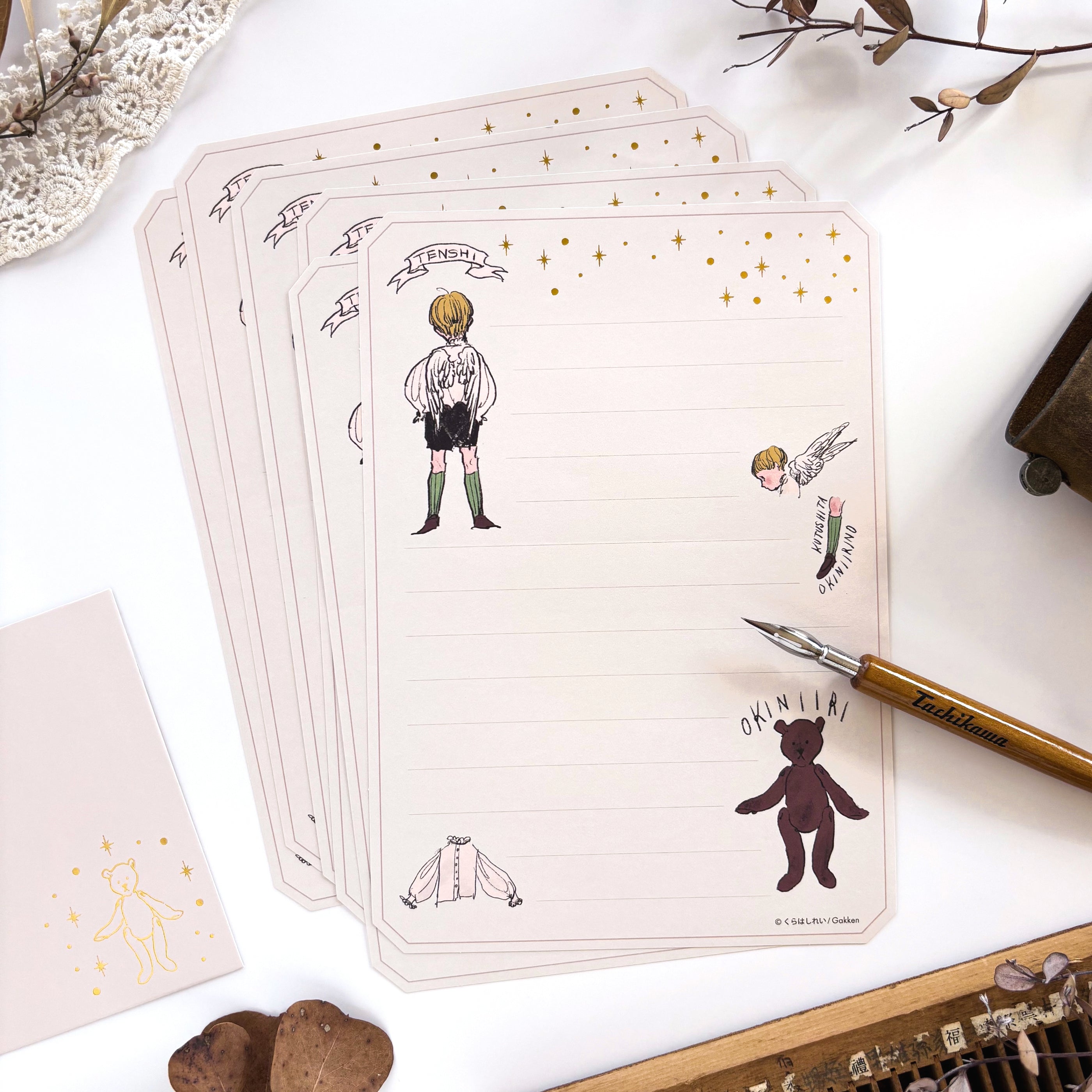 Rei Kurahashi / Foil-Stamped Letter Set - Angel