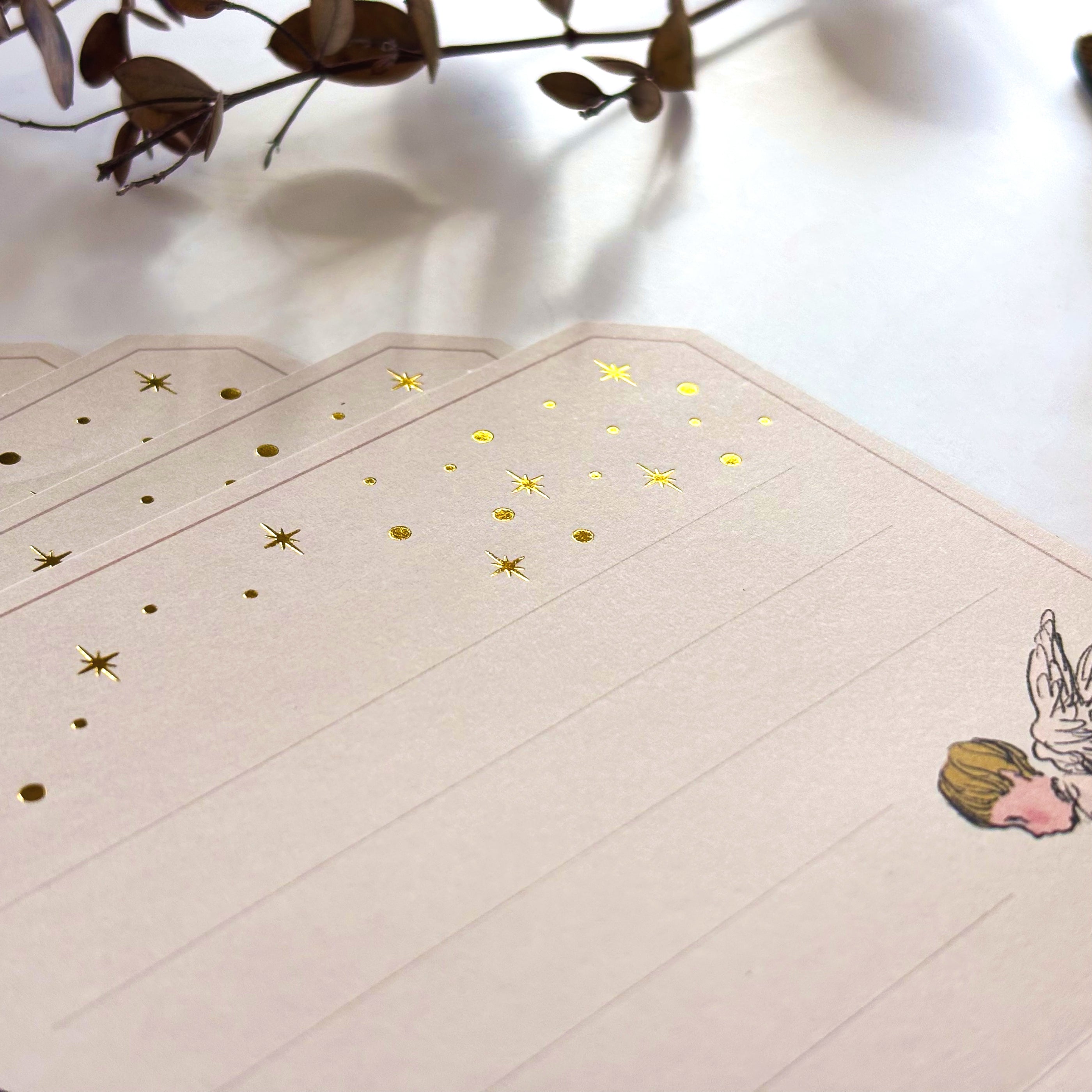 Rei Kurahashi / Foil-Stamped Letter Set - Angel