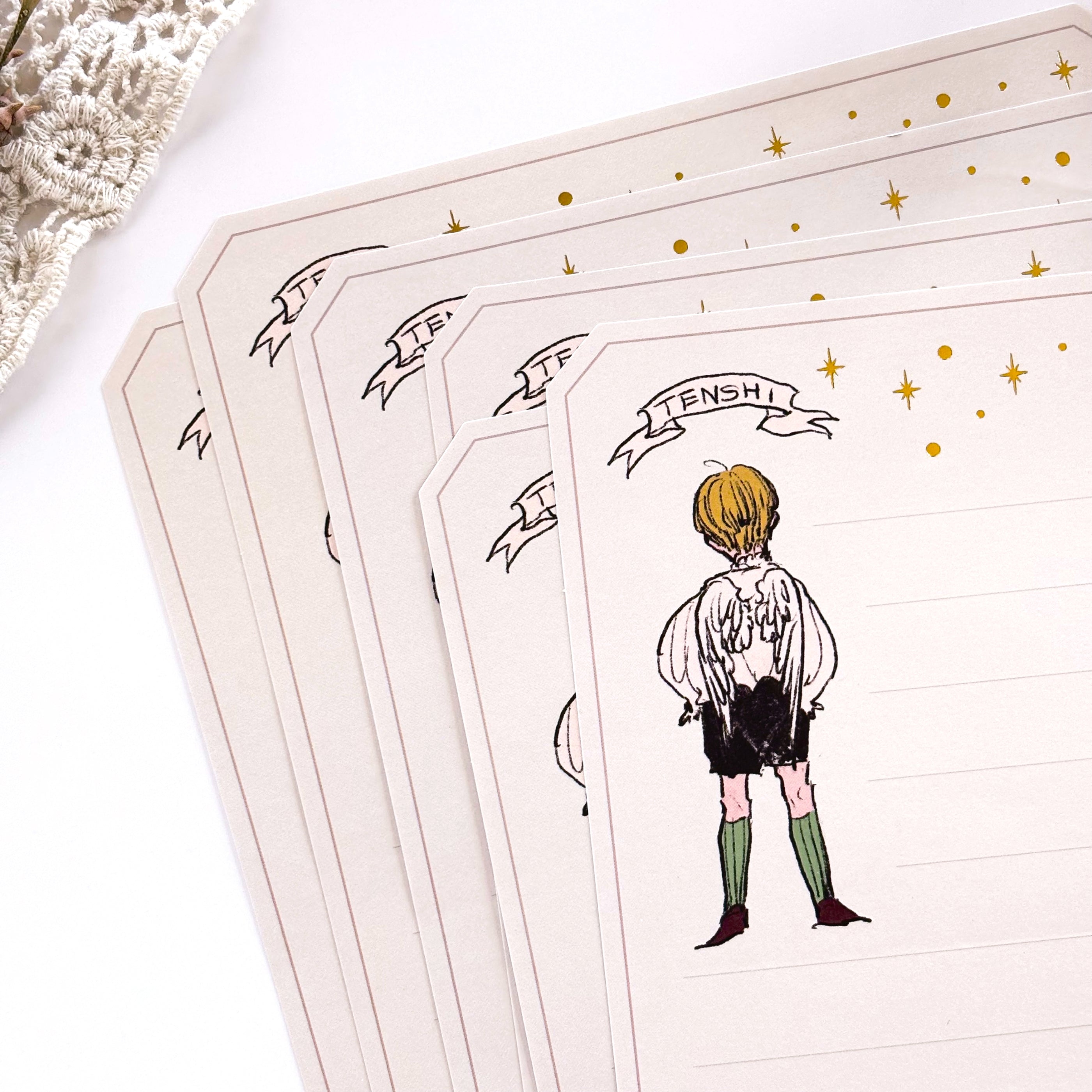 Rei Kurahashi / Foil-Stamped Letter Set - Angel
