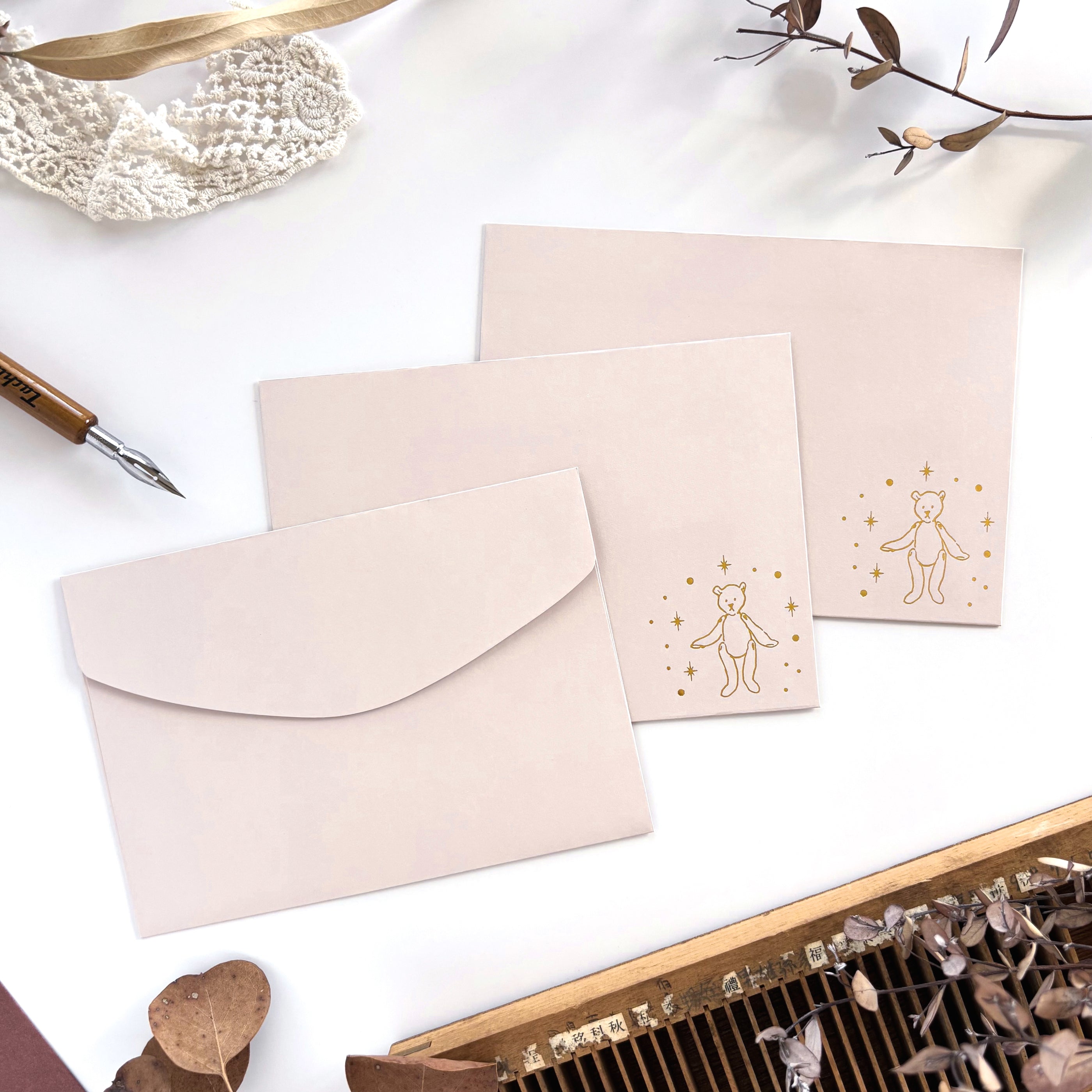 Rei Kurahashi / Foil-Stamped Letter Set - Angel