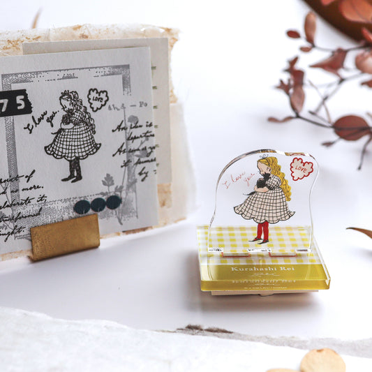 Rei Kurahashi / Acrylic Stand Stamp - I Love You