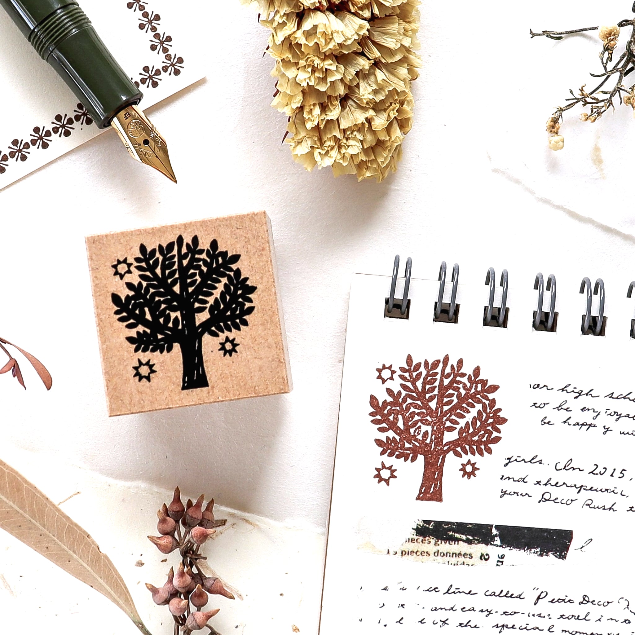 Nishi Shuku / Rubber Stamp - tree