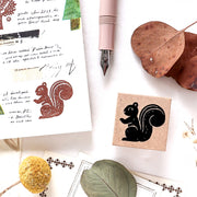Nishi Shuku / Rubber Stamp - squirrel