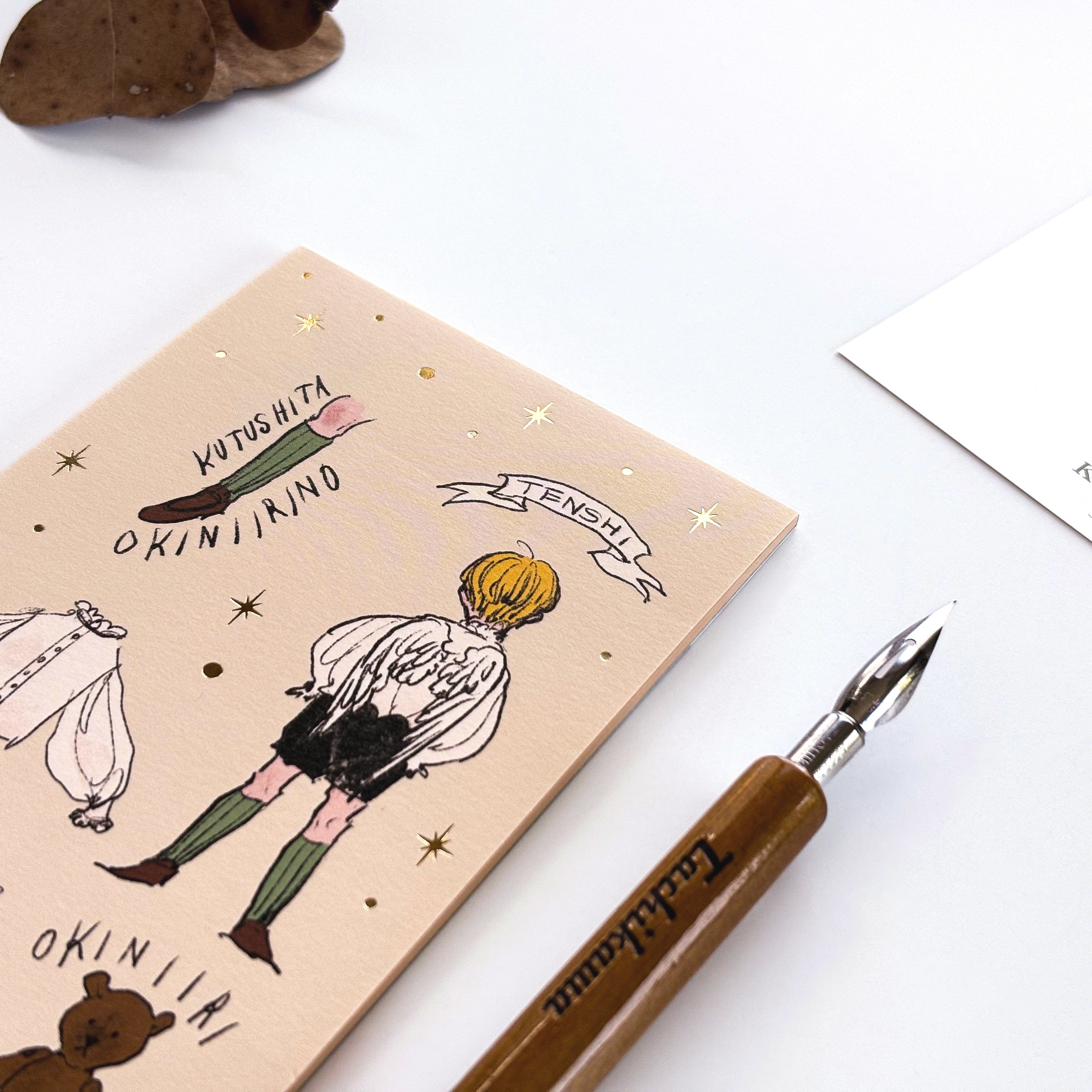 Rei Kurahashi / Foil-Stamped Memo Pad - Angel