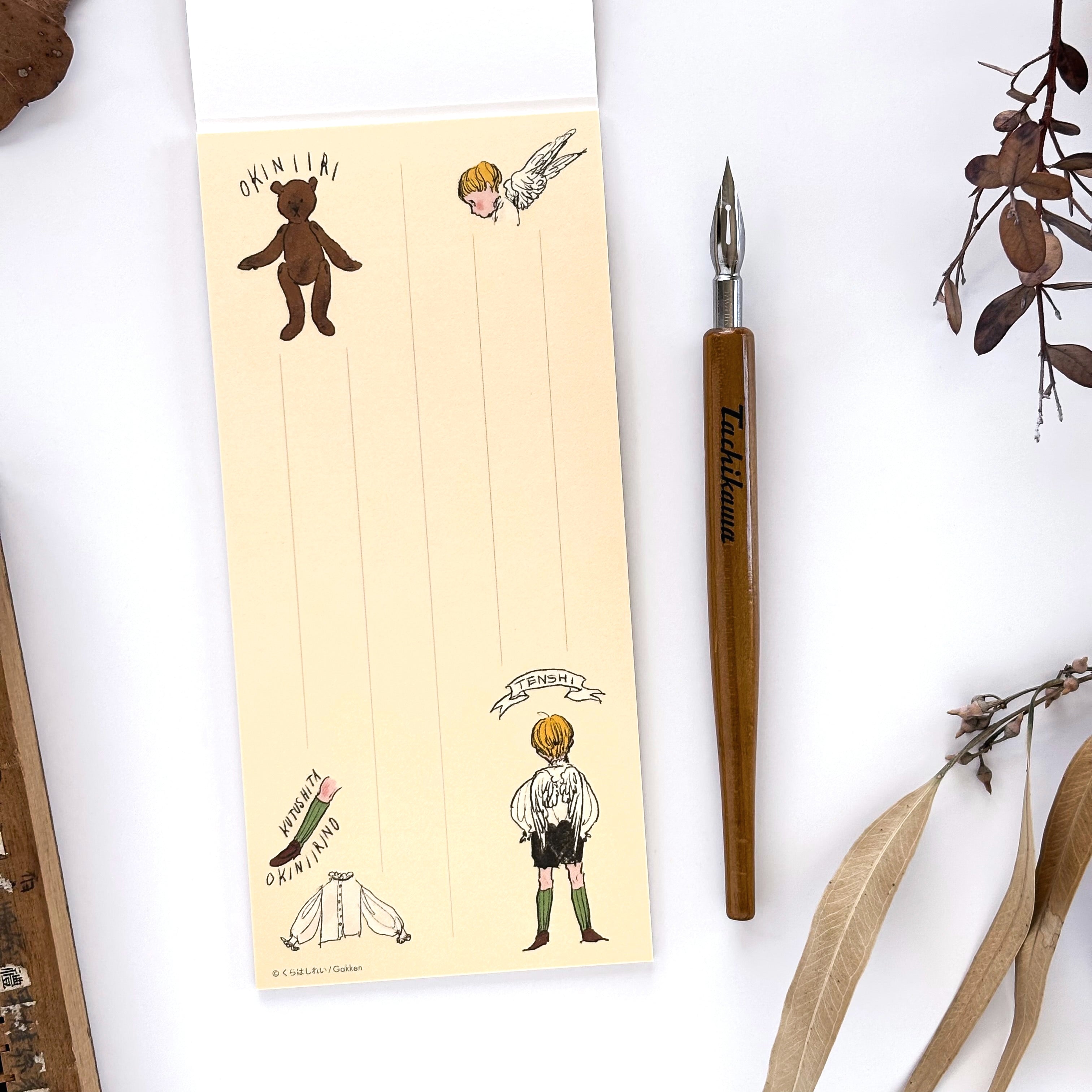 Rei Kurahashi / Foil-Stamped Memo Pad - Angel