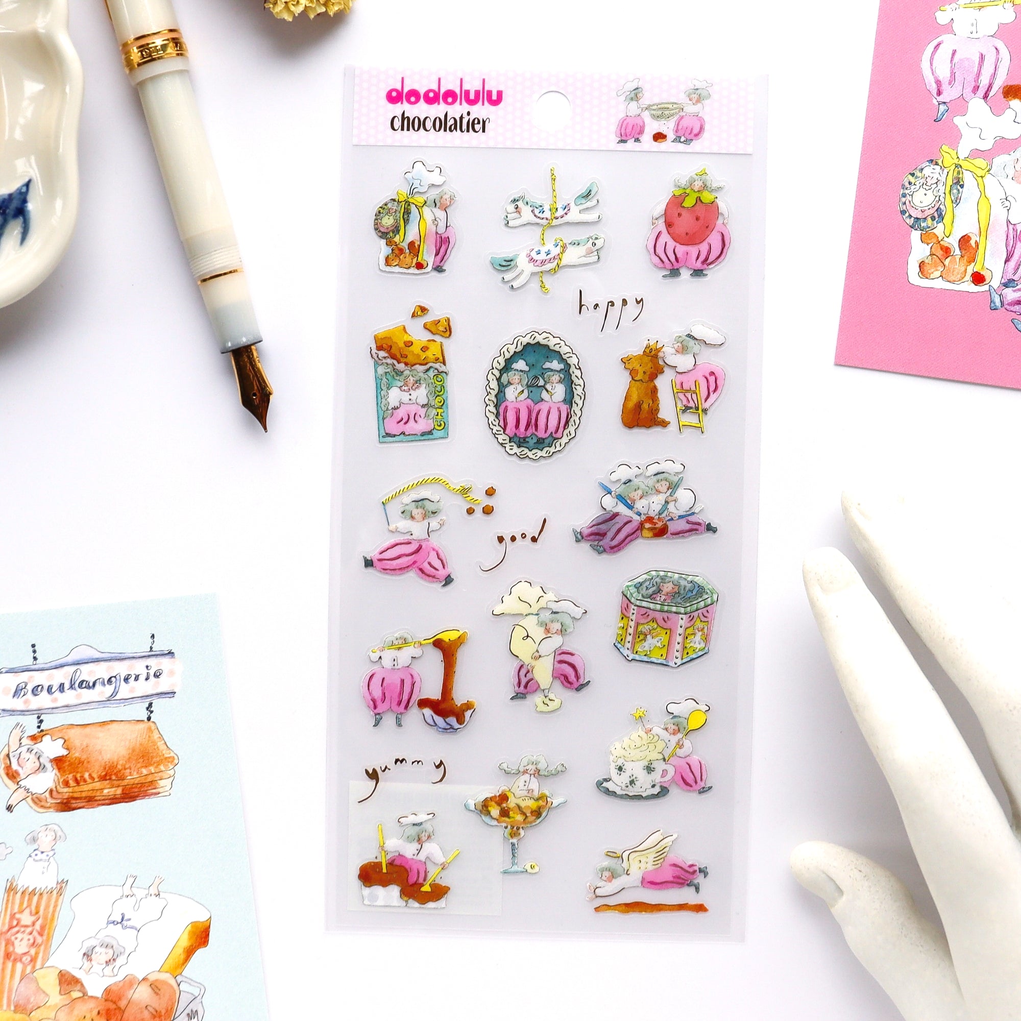 dodolulu / Foil-stamped Stickers - chocolatier