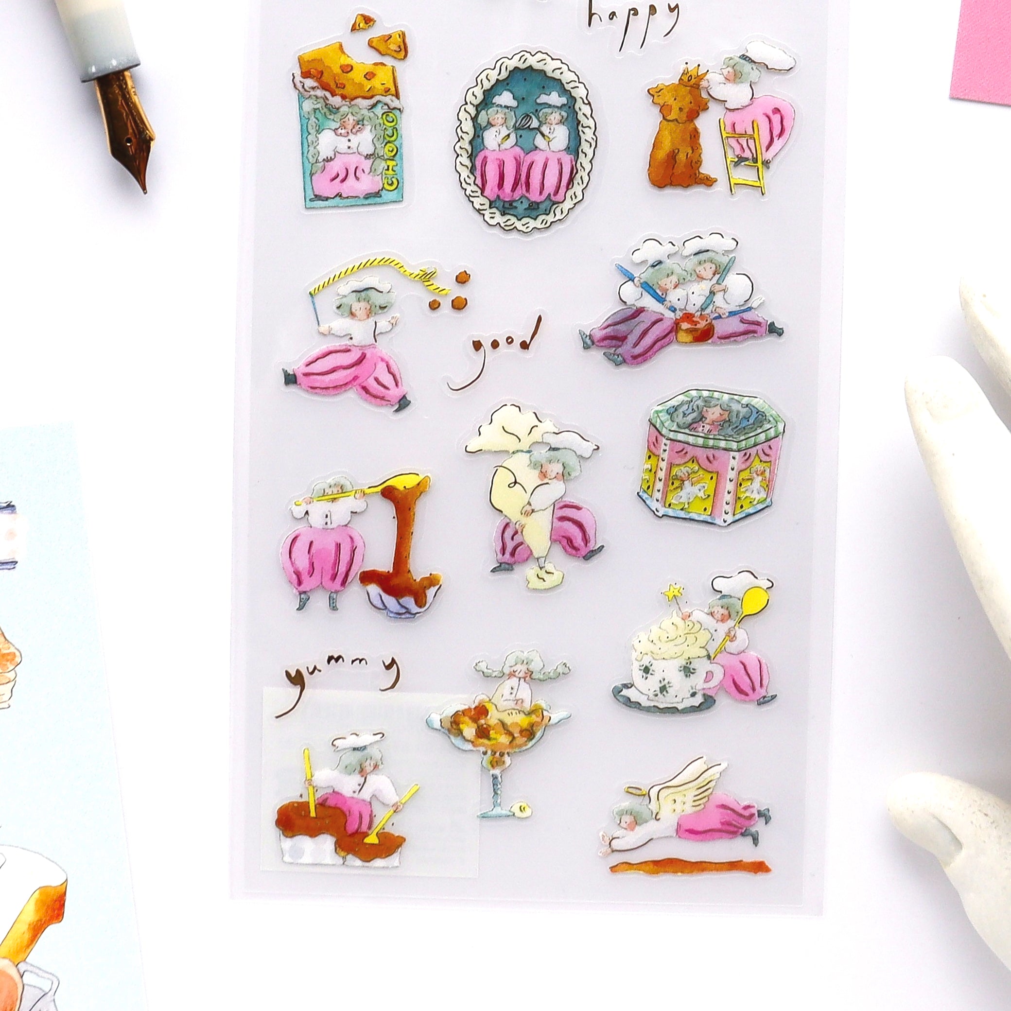 dodolulu / Foil-stamped Stickers - chocolatier