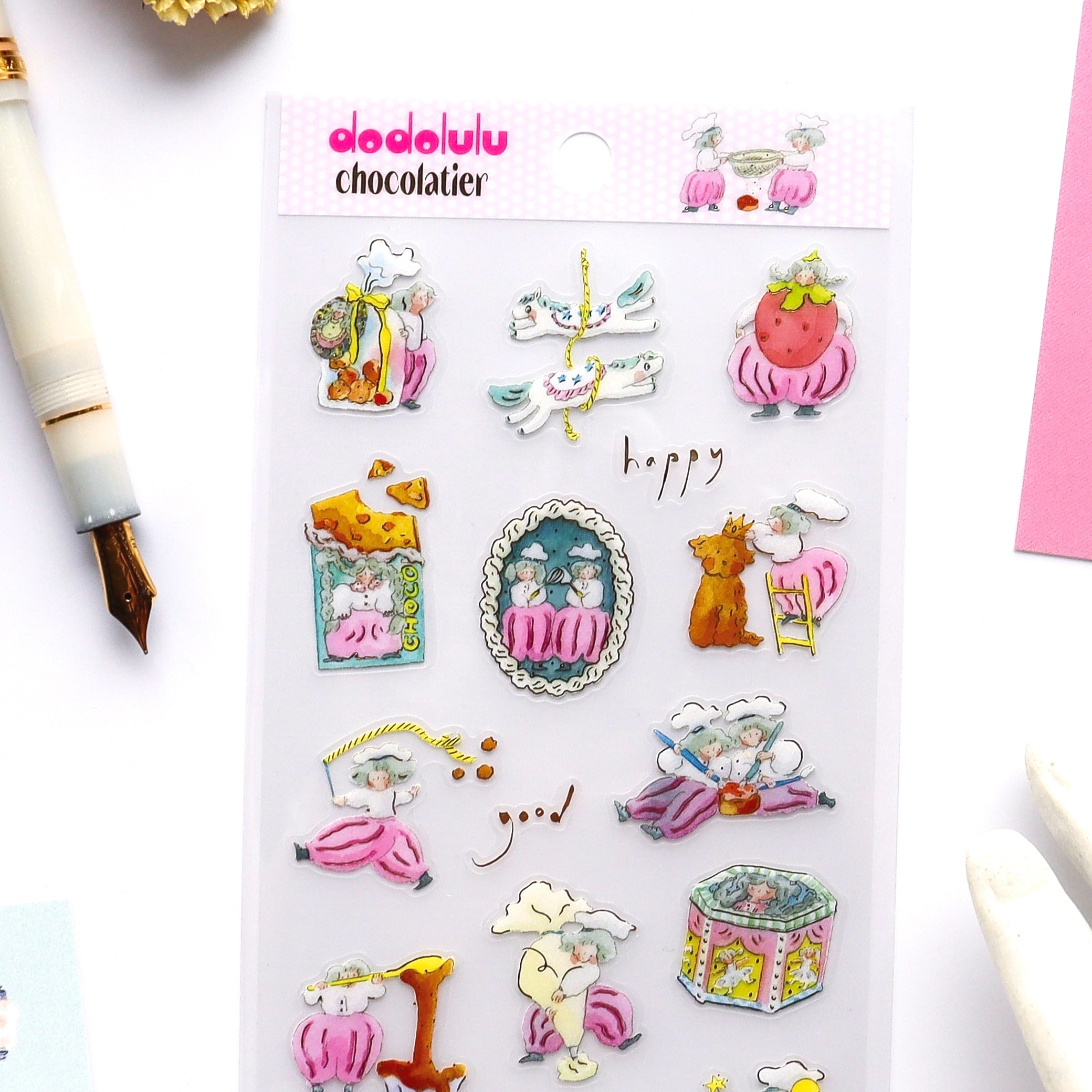 dodolulu / Foil-stamped Stickers - chocolatier