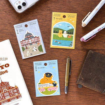 Mariko Fukuoka / Vinyl Sticker - Tokyo Station